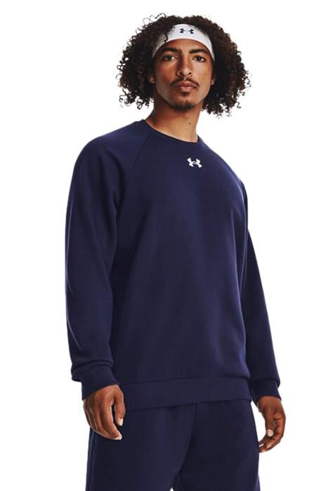 Under Armour - Rival Fleece Crew Erkek SweatShirt - 1379755 Lacivert