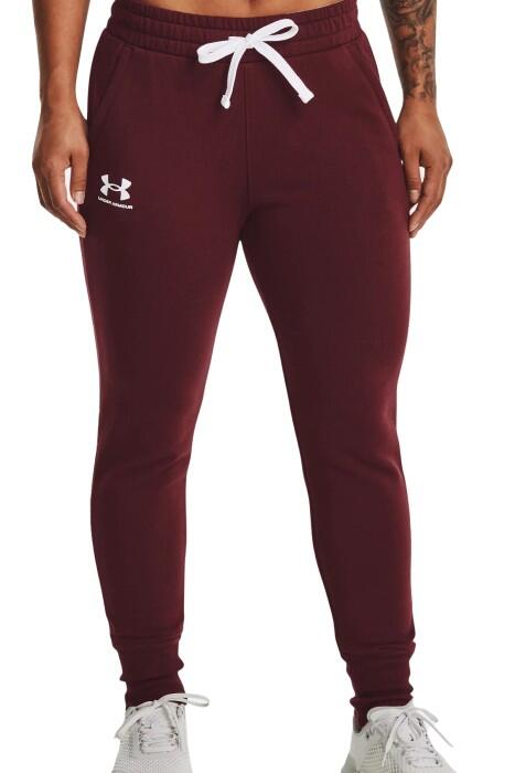 Under Armour - Rival Fleece Joggers Kadın Eşofman Altı - 1356416 Kırmızı/Beyaz