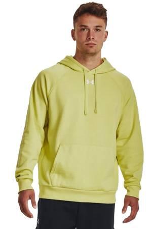 Rival Fleece Kapüşonlu Erkek SweatShirt - 1379757 Neon Sarı/Beyaz - Thumbnail