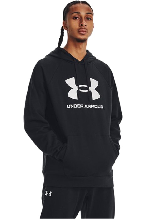 Under Armour - Rival Fleece Logo Erkek SweatShirt - 1379758 Siyah