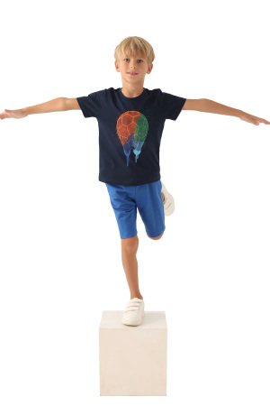 RolyPoly Erkek Çocuk Bermuda Takım - RP3345-G Lacivert - 2