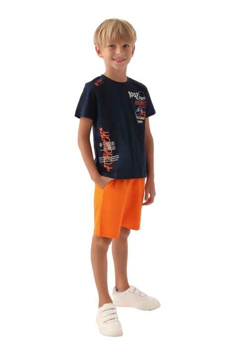 RolyPoly Erkek Çocuk Bermuda Takım - RP3351-2 Lacivert - 1