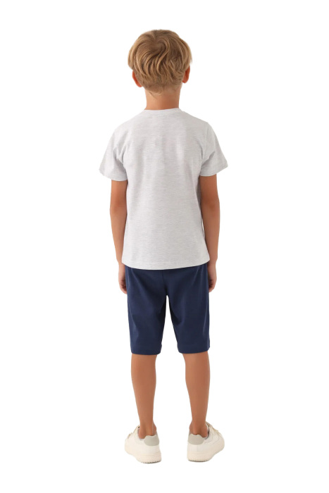 RolyPoly Erkek Çocuk Bermuda Takım - RP3364-G Gri - 4