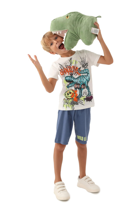RolyPoly Erkek Çocuk Bermuda Takım - RP3364-G Krem - 3