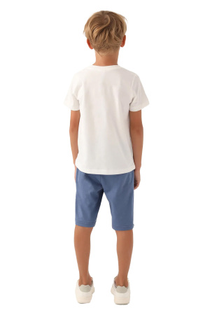 RolyPoly Erkek Çocuk Bermuda Takım - RP3364-G Krem - 5