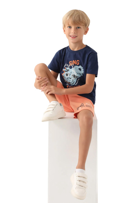 RolyPoly Erkek Çocuk Bermuda Takım - RP3367-2 Koyu İndigo - 3