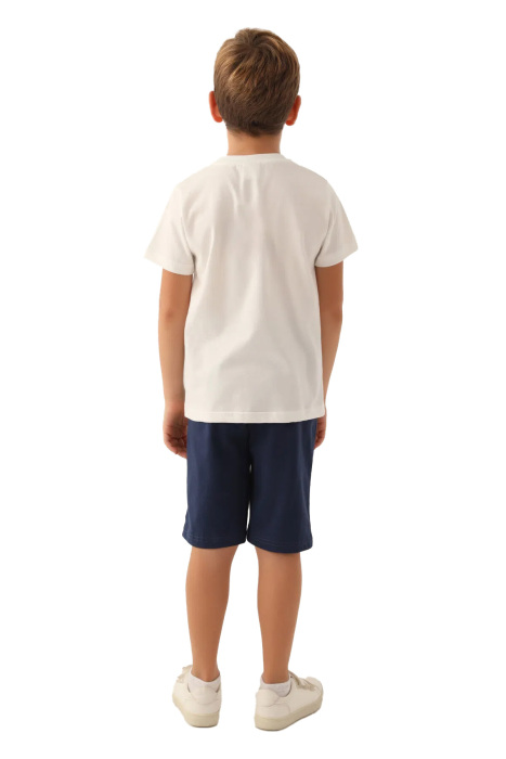 RolyPoly Erkek Çocuk Bermuda Takım - RP3368-G Krem Melanj - 5