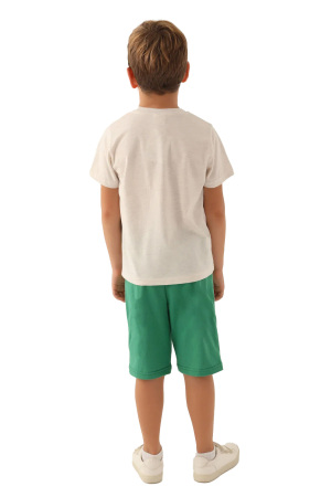 RolyPoly Erkek Çocuk Bermuda Takım - RP3368-G Krem - 5