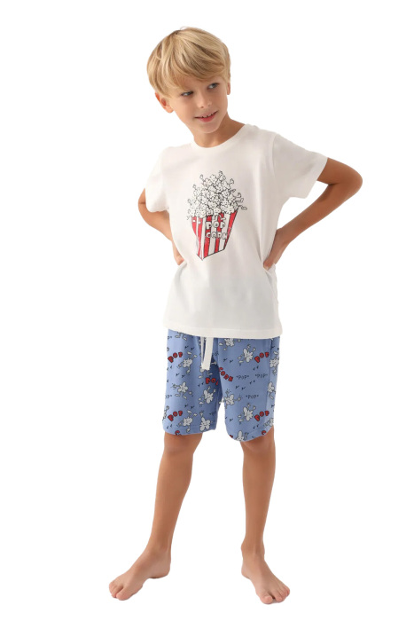 RolyPoly Erkek Çocuk Bermuda Takım - RP3373-2 Krem - 2