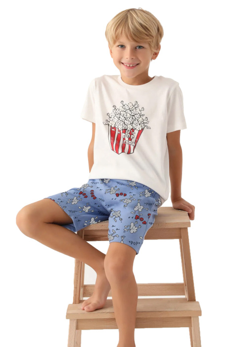 RolyPoly Erkek Çocuk Bermuda Takım - RP3373-2 Krem - 3