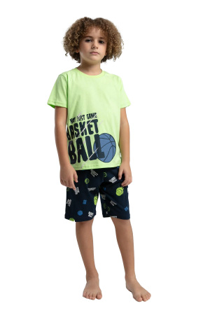 RolyPoly Erkek Çocuk Bermuda Takım - RP3533-2 Yeşi - 1