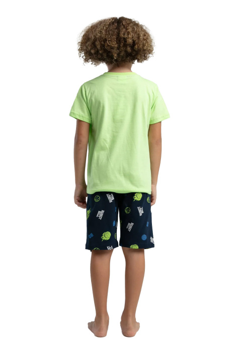 RolyPoly Erkek Çocuk Bermuda Takım - RP3533-2 Yeşi - 4