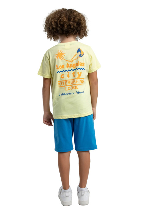 RolyPoly Erkek Çocuk Bermuda Takım - RP3549-2 Açık Sarı - 5