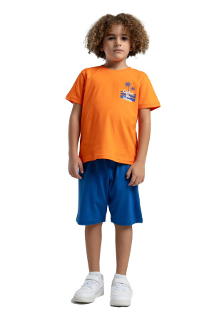 RolyPoly Erkek Çocuk Bermuda Takım - RP3549-2 Turuncu - 1