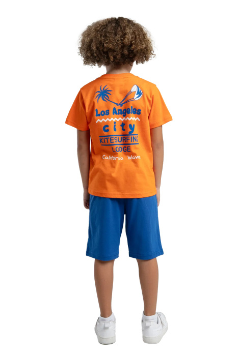 RolyPoly Erkek Çocuk Bermuda Takım - RP3549-2 Turuncu - 5