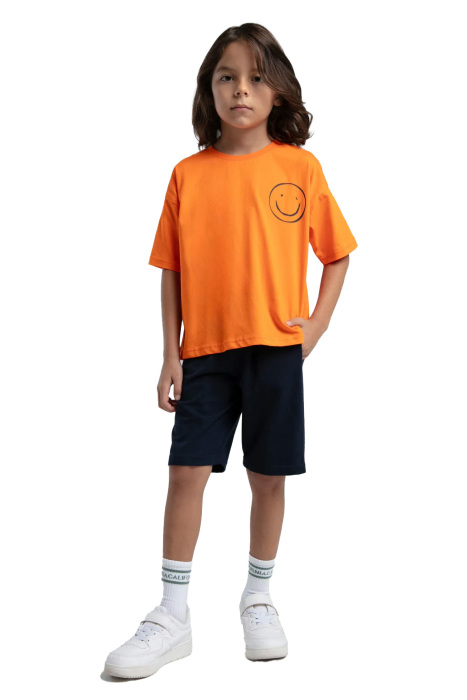 RolyPoly Erkek Çocuk Bermuda Takım - RP3575-4 Turuncu - 1