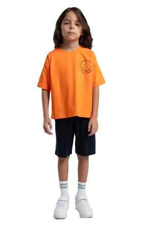 RolyPoly Erkek Çocuk Bermuda Takım - RP3575-4 Turuncu - 2