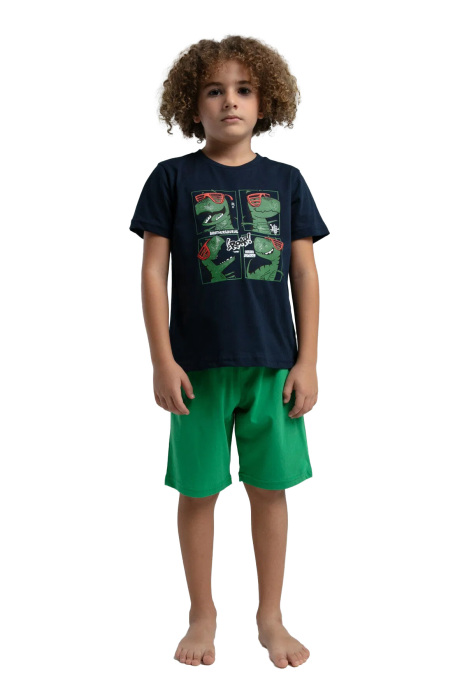 RolyPoly Erkek Çocuk Bermuda Takım - RP3578-2 Lacivert - 1