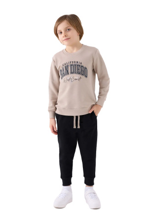 RolyPoly Erkek Çocuk Eşofman Takımı - RP3419-2 Kum Beji - 1
