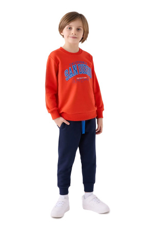 RolyPoly Erkek Çocuk Eşofman Takımı - RP3419-2 Nar Çiçeği - 1