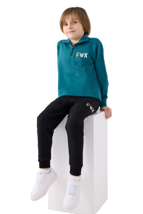 RolyPoly Erkek Çocuk Eşofman Takımı - RP3434-2 Koyu Yeşil - 3