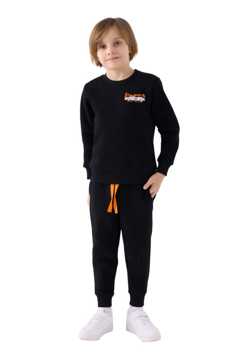 RolyPoly Erkek Çocuk Eşofman Takımı - RP3440-2 Siyah - 1