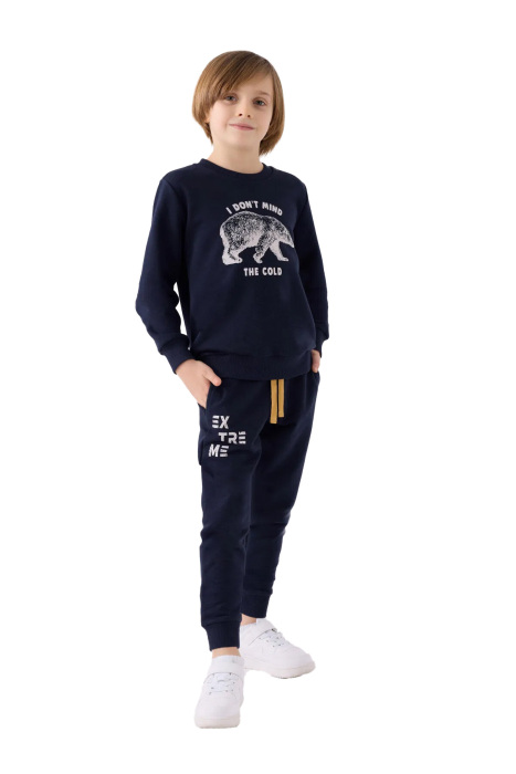 RolyPoly Erkek Çocuk Eşofman Takımı - RP3453-2 Lacivert - 1