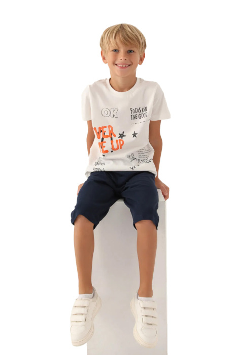 RolyPoly Erkek Çocuk Kapri Takım - RP3353-2 Ekru - 1