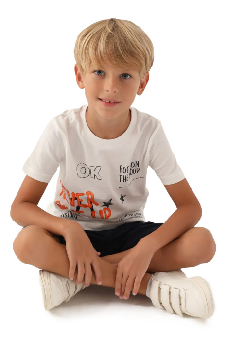 RolyPoly Erkek Çocuk Kapri Takım - RP3353-2 Ekru - 3