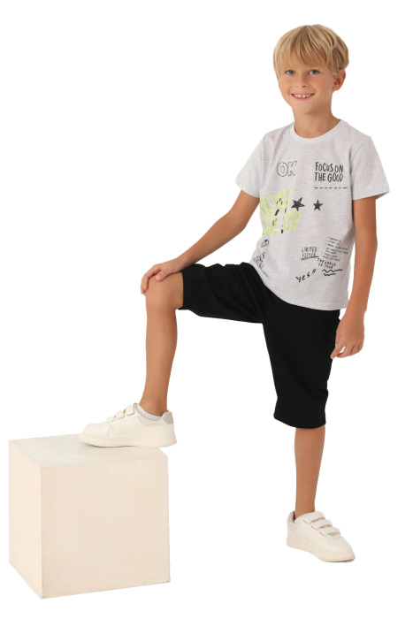 RolyPoly Erkek Çocuk Kapri Takım - RP3353-G Krem - 1