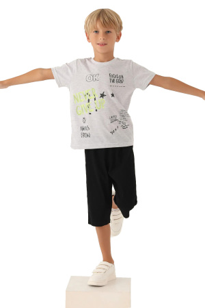 RolyPoly Erkek Çocuk Kapri Takım - RP3353-G Krem - 3