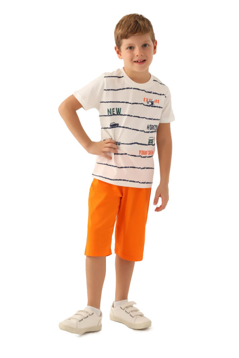 RolyPoly Erkek Çocuk Kapri Takım - RP3357-2 Krem - 1