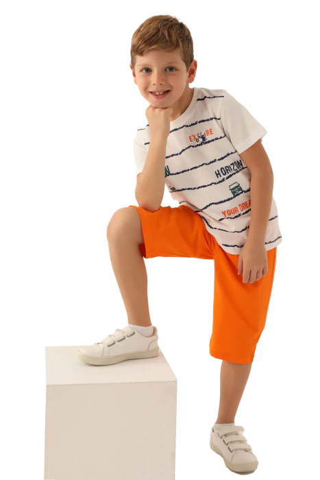 RolyPoly Erkek Çocuk Kapri Takım - RP3357-2 Krem - 3