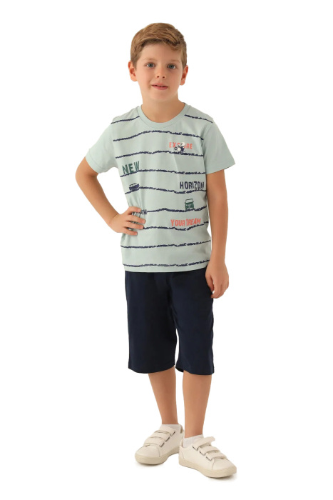 RolyPoly Erkek Çocuk Kapri Takım - RP3357-2 Su Yeşili - 1