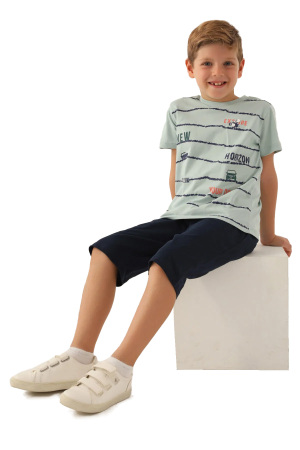RolyPoly Erkek Çocuk Kapri Takım - RP3357-2 Su Yeşili - 3