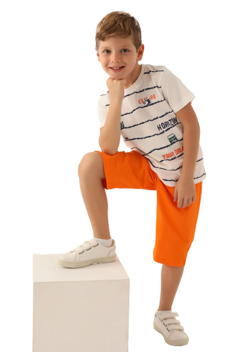 RolyPoly Erkek Çocuk Kapri Takım - RP3357-G Krem - 3