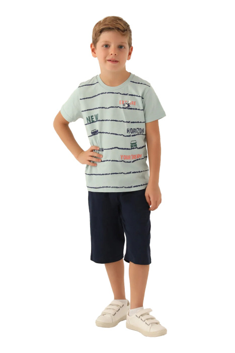 RolyPoly Erkek Çocuk Kapri Takım - RP3357-G Su Yeşili - 1