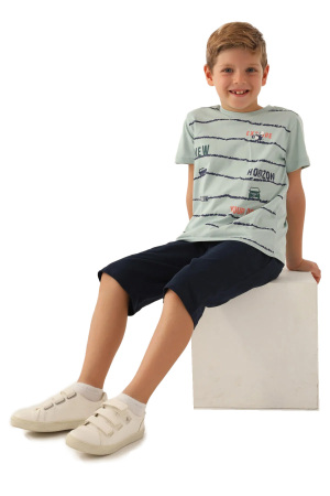 RolyPoly Erkek Çocuk Kapri Takım - RP3357-G Su Yeşili - 3