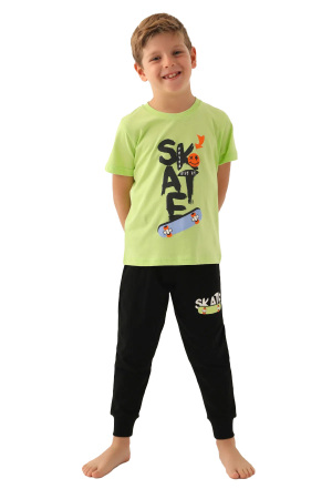 RolyPoly Erkek Çocuk Pijama Takımı - RP3354-2 Yeşil - 1