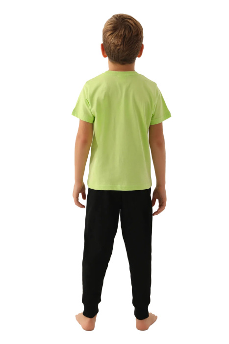 RolyPoly Erkek Çocuk Pijama Takımı - RP3354-2 Yeşil - 5