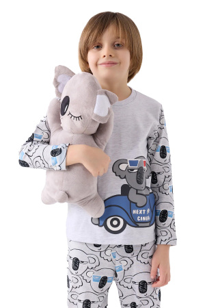 RolyPoly Erkek Çocuk Pijama Takımı - RP3446-2 Gri - 2
