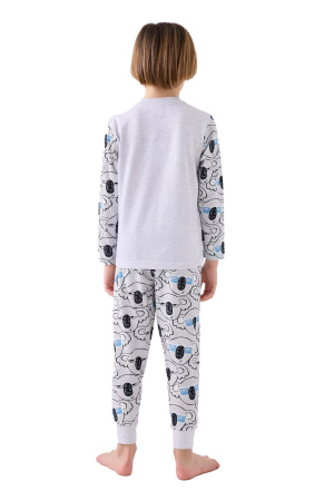RolyPoly Erkek Çocuk Pijama Takımı - RP3446-2 Gri - 5