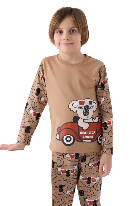 RolyPoly Erkek Çocuk Pijama Takımı - RP3446-2 Vizon - 2