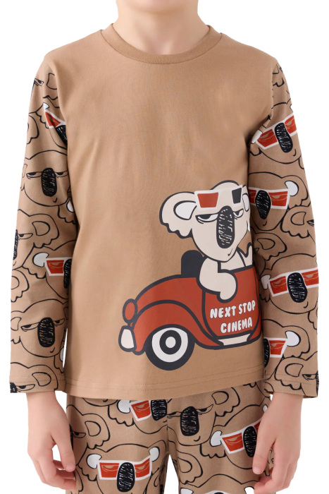 RolyPoly Erkek Çocuk Pijama Takımı - RP3446-2 Vizon - 4