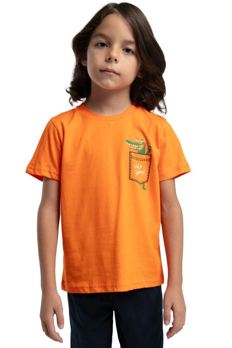 RolyPoly Erkek Çocuk Pijama Takımı - RP3577-2 Turuncu - 2