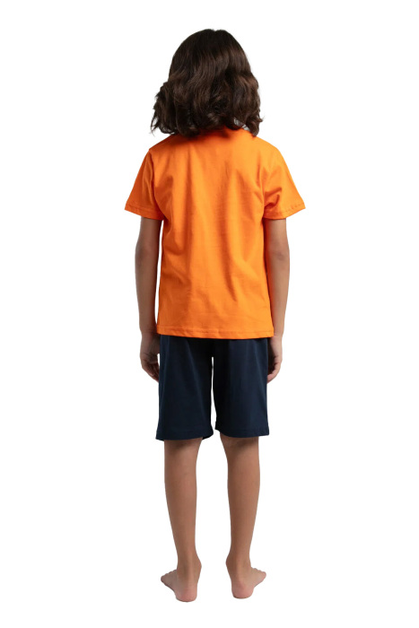 RolyPoly Erkek Çocuk Pijama Takımı - RP3577-2 Turuncu - 5