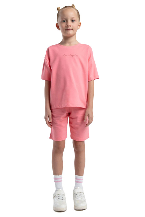 RolyPoly Kız Çocuk Bermuda Takım - RP3590-G Neon Pembe - 1