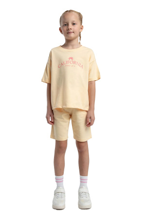 RolyPoly Kız Çocuk Bermuda Takım - RP3591-G Bej - 1