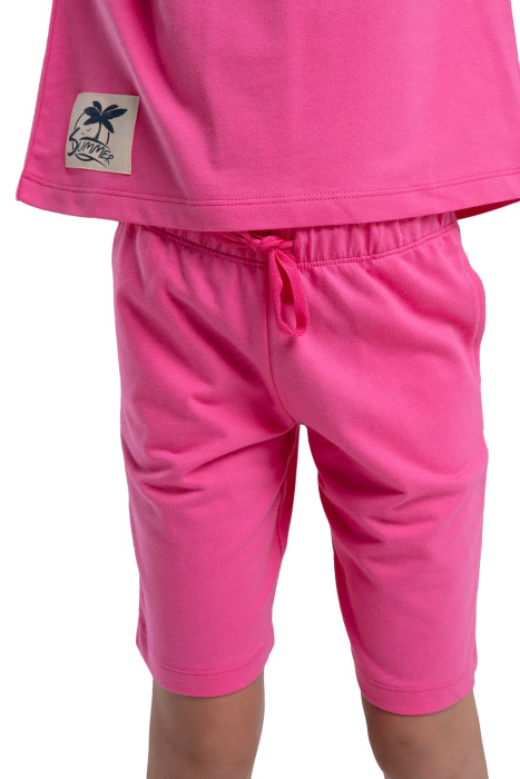RolyPoly Kız Çocuk Bermuda Takım - RP3592-2 Koyu Pembe - 4