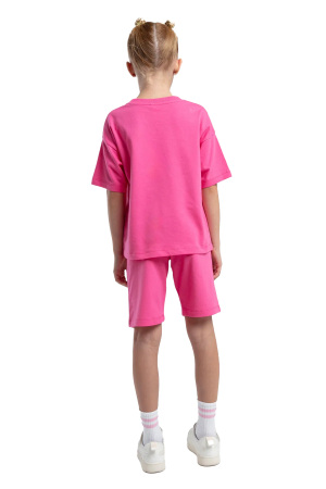 RolyPoly Kız Çocuk Bermuda Takım - RP3592-2 Koyu Pembe - 5